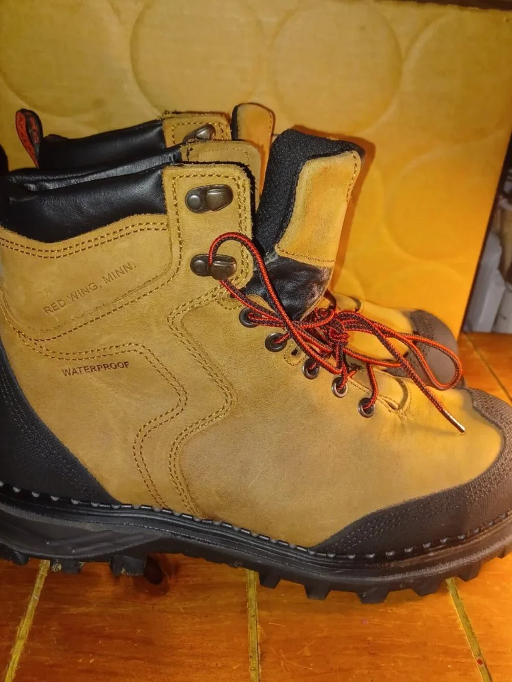 Red Wing 2410 Waterproof Boots (Composite/Non-Metallic Safety Toe) (USA) 8.5